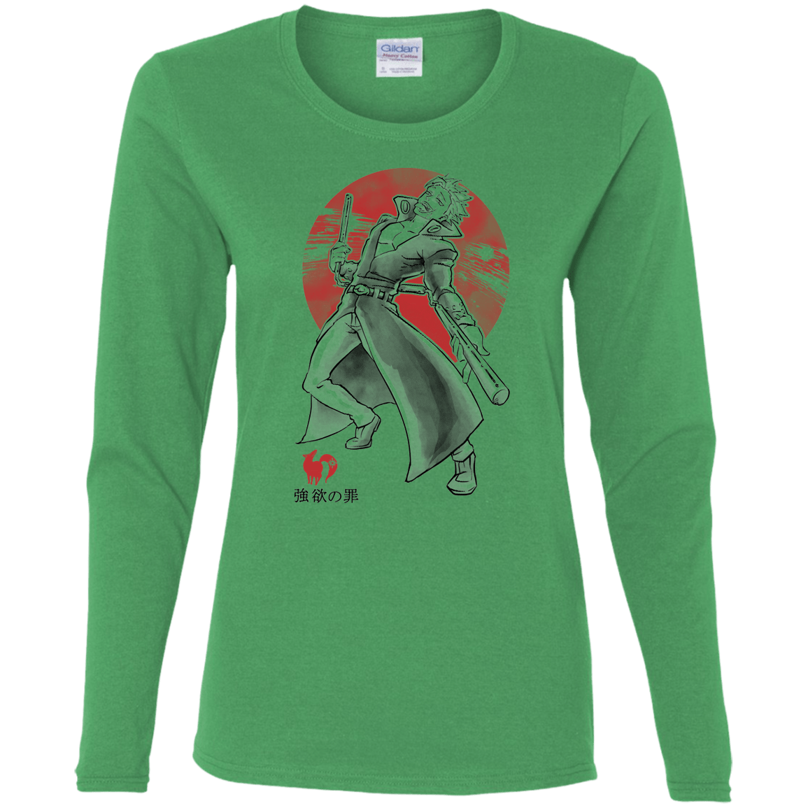 T-Shirts Irish Green / S Fox Greed Women's Long Sleeve T-Shirt