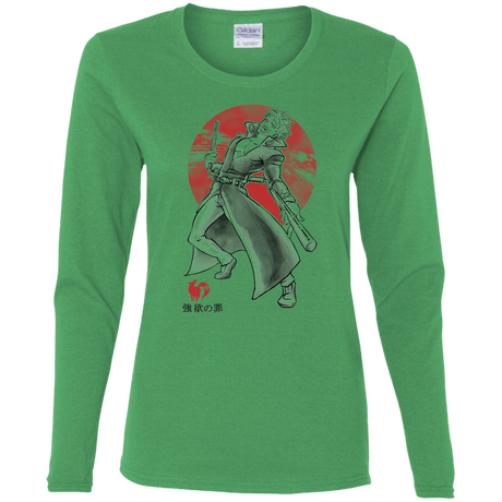 T-Shirts Irish Green / S Fox Greed Women's Long Sleeve T-Shirt