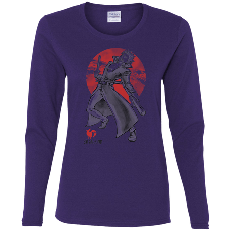 T-Shirts Purple / S Fox Greed Women's Long Sleeve T-Shirt