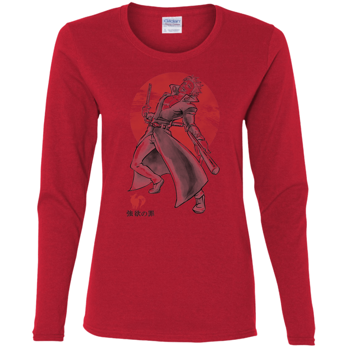T-Shirts Red / S Fox Greed Women's Long Sleeve T-Shirt