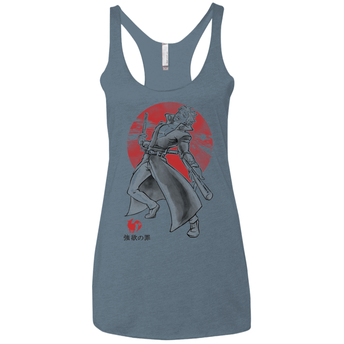 T-Shirts Indigo / X-Small Fox Greed Women's Triblend Racerback Tank