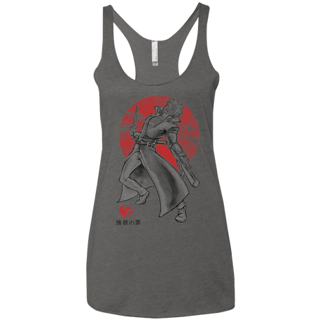 T-Shirts Premium Heather / X-Small Fox Greed Women's Triblend Racerback Tank