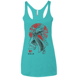 T-Shirts Tahiti Blue / X-Small Fox Greed Women's Triblend Racerback Tank