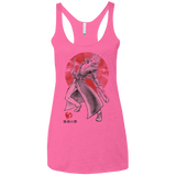 T-Shirts Vintage Pink / X-Small Fox Greed Women's Triblend Racerback Tank