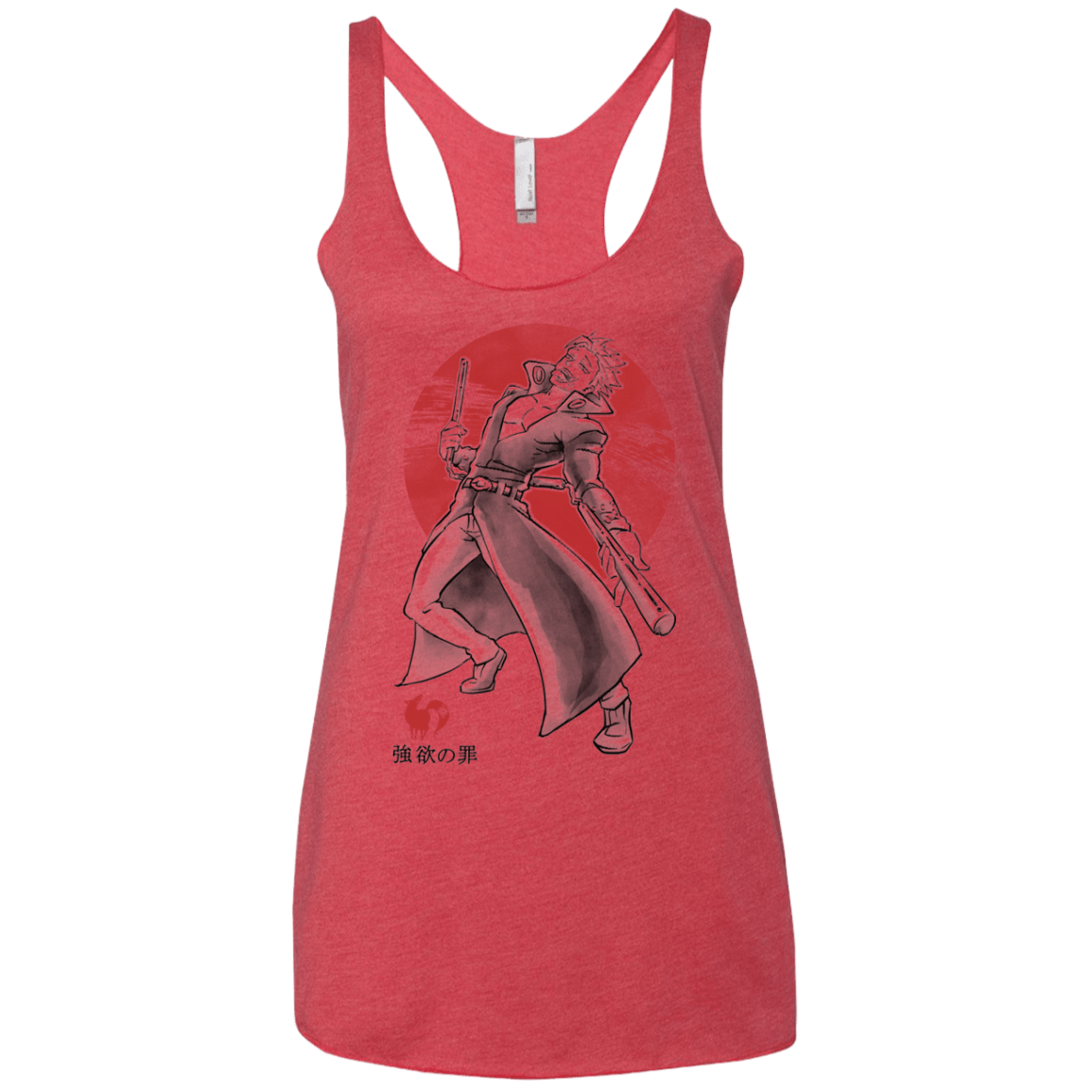 T-Shirts Vintage Red / X-Small Fox Greed Women's Triblend Racerback Tank