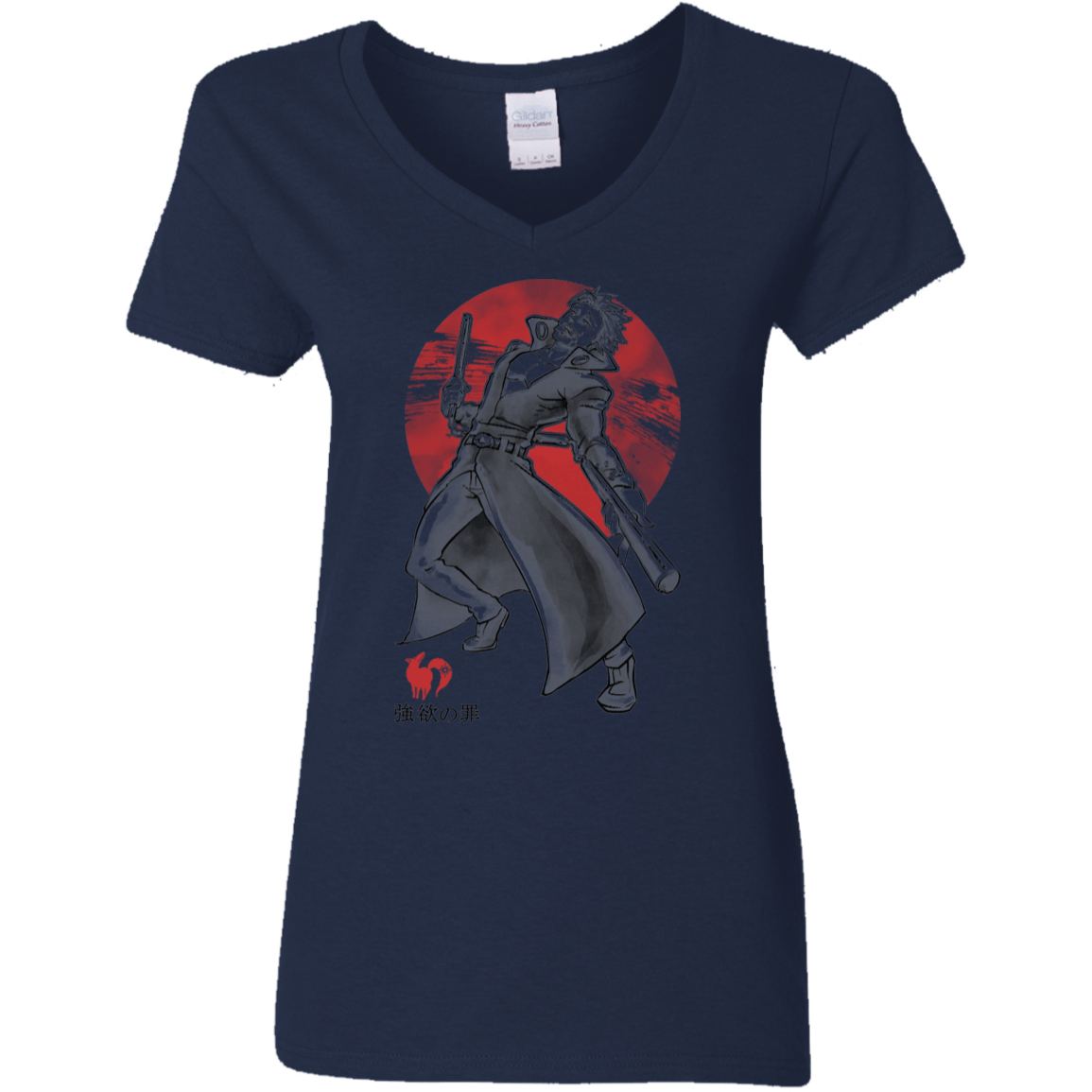 T-Shirts Navy / S Fox Greed Women's V-Neck T-Shirt