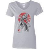 T-Shirts Sport Grey / S Fox Greed Women's V-Neck T-Shirt