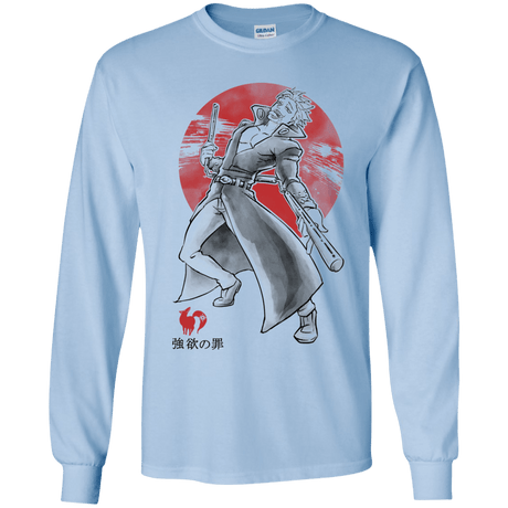 T-Shirts Light Blue / YS Fox Greed Youth Long Sleeve T-Shirt