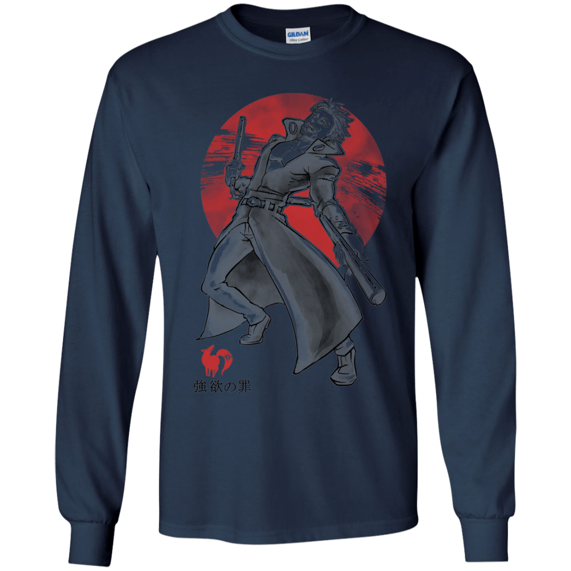 T-Shirts Navy / YS Fox Greed Youth Long Sleeve T-Shirt