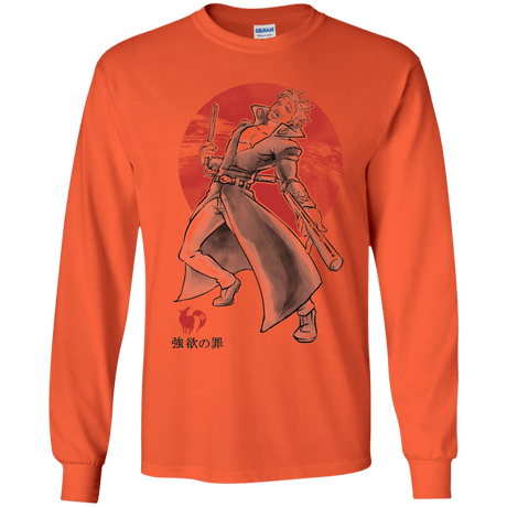 T-Shirts Orange / YS Fox Greed Youth Long Sleeve T-Shirt