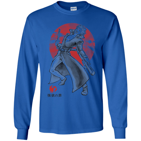 T-Shirts Royal / YS Fox Greed Youth Long Sleeve T-Shirt