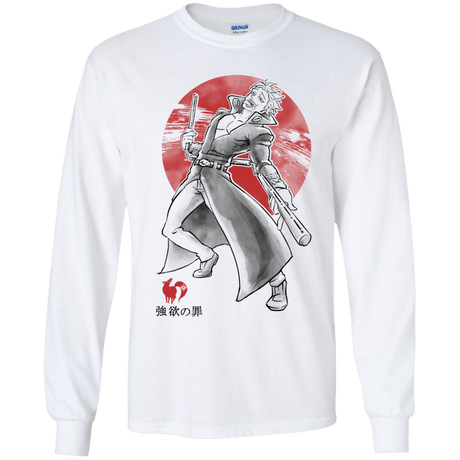 T-Shirts White / YS Fox Greed Youth Long Sleeve T-Shirt