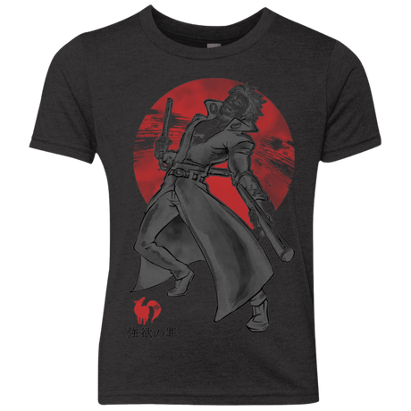 T-Shirts Vintage Black / YXS Fox Greed Youth Triblend T-Shirt