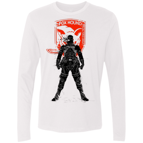 T-Shirts White / Small Fox Hound (1) Men's Premium Long Sleeve