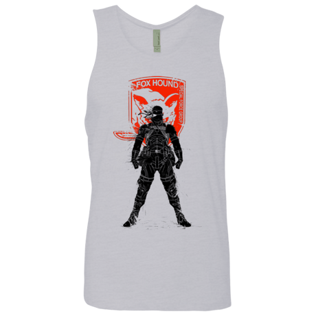 T-Shirts Heather Grey / Small Fox Hound (1) Men's Premium Tank Top