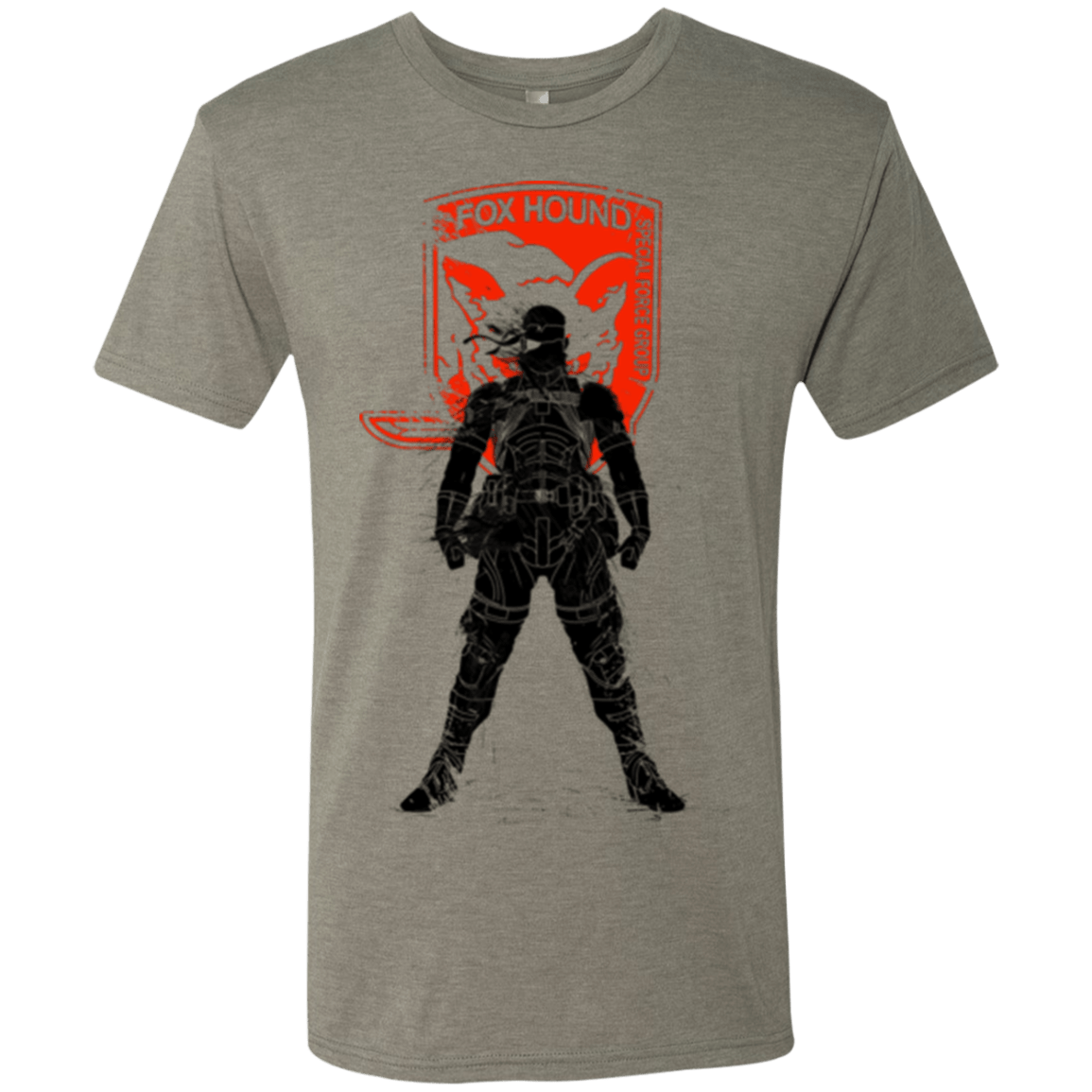 T-Shirts Venetian Grey / Small Fox Hound (1) Men's Triblend T-Shirt