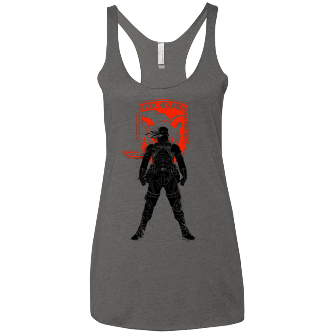 T-Shirts Premium Heather / X-Small Fox Hound (1) Women's Triblend Racerback Tank