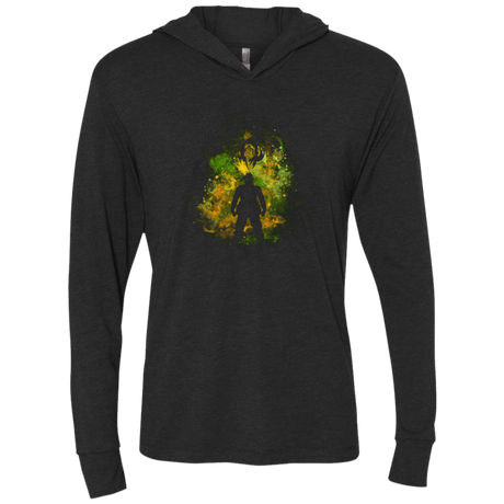 T-Shirts Vintage Black / X-Small Fox Hound Art Triblend Long Sleeve Hoodie Tee