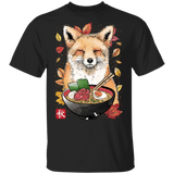 T-Shirts Black / S Fox, Leaves and Ramen T-Shirt