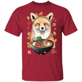 T-Shirts Cardinal / YXS Fox, Leaves and Ramen Youth T-Shirt