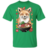 T-Shirts Irish Green / YXS Fox, Leaves and Ramen Youth T-Shirt
