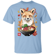 T-Shirts Light Blue / YXS Fox, Leaves and Ramen Youth T-Shirt