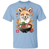T-Shirts Light Blue / YXS Fox, Leaves and Ramen Youth T-Shirt