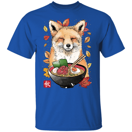 T-Shirts Royal / YXS Fox, Leaves and Ramen Youth T-Shirt