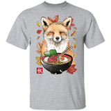 T-Shirts Sport Grey / YXS Fox, Leaves and Ramen Youth T-Shirt