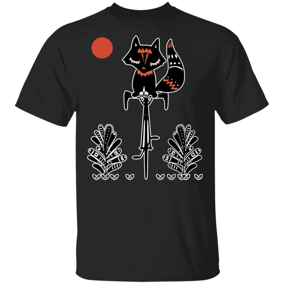 T-Shirts Black / S Fox On A Bike T-Shirt