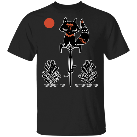 T-Shirts Black / S Fox On A Bike T-Shirt