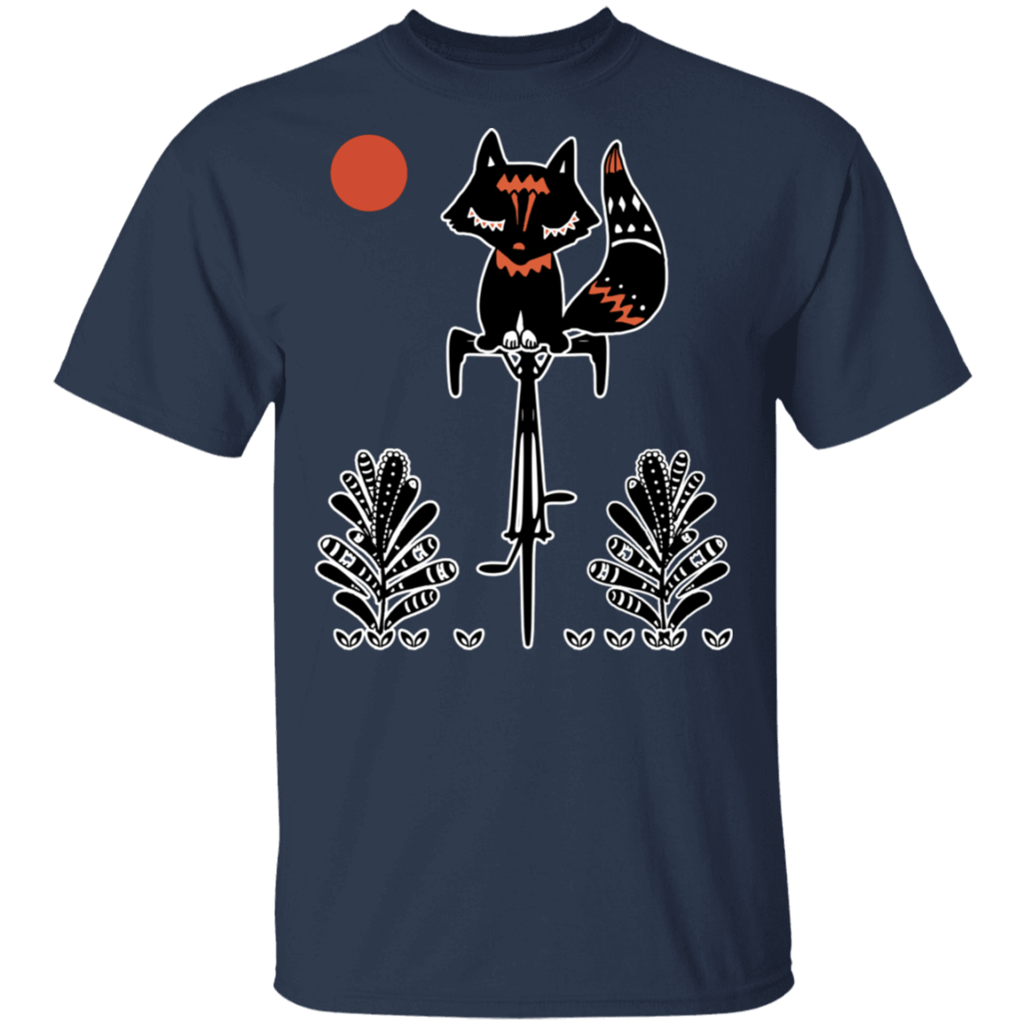 T-Shirts Navy / S Fox On A Bike T-Shirt