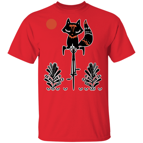 T-Shirts Red / S Fox On A Bike T-Shirt