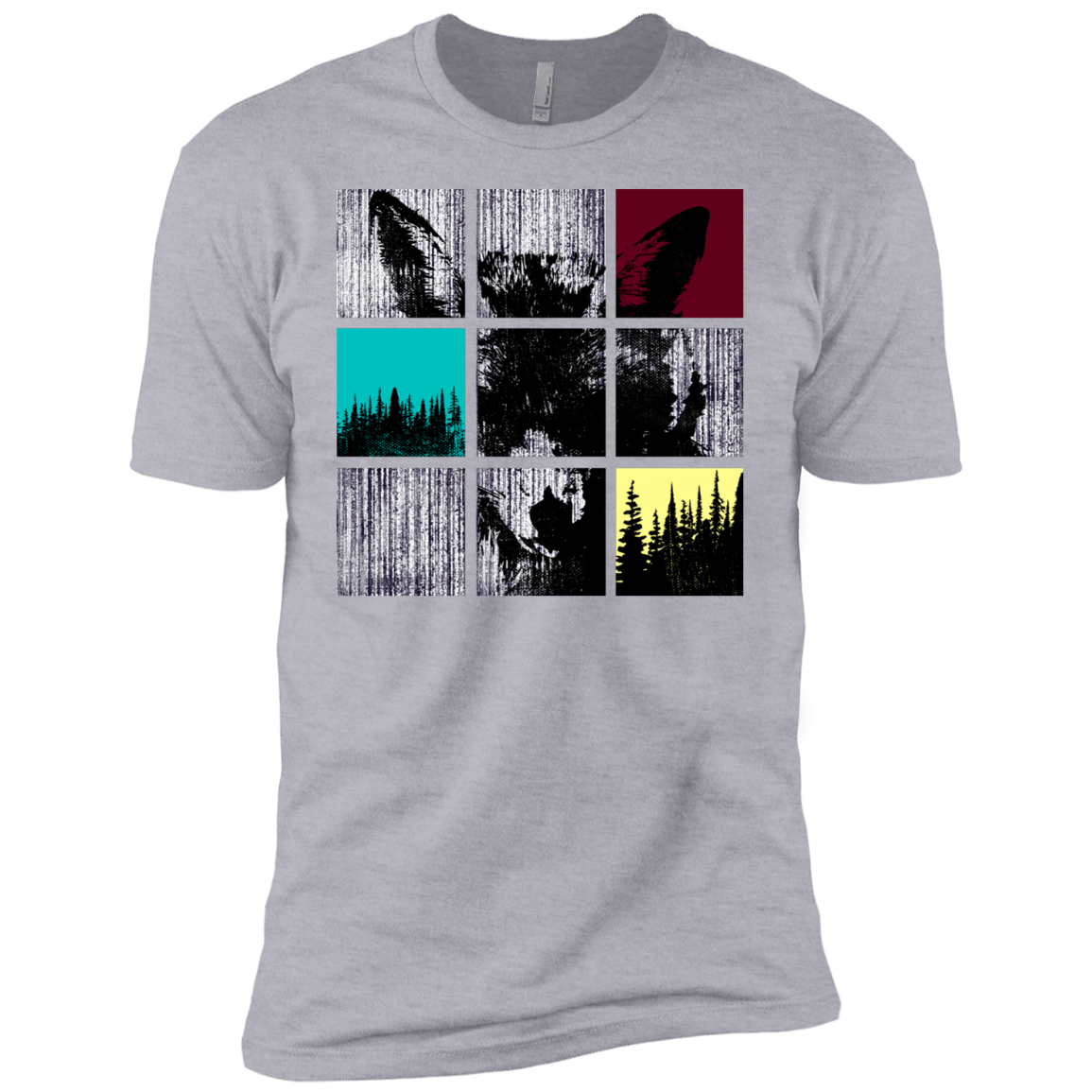 T-Shirts Heather Grey / YXS Fox Pane Boys Premium T-Shirt