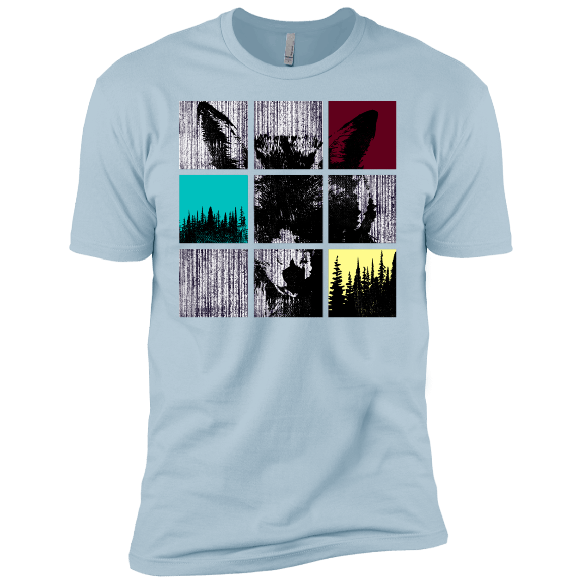 T-Shirts Light Blue / YXS Fox Pane Boys Premium T-Shirt