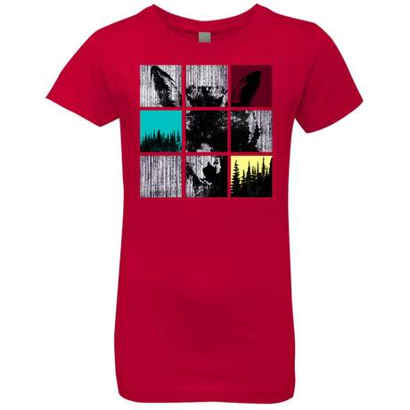 T-Shirts Red / YXS Fox Pane Girls Premium T-Shirt
