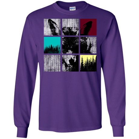 T-Shirts Purple / S Fox Pane Men's Long Sleeve T-Shirt