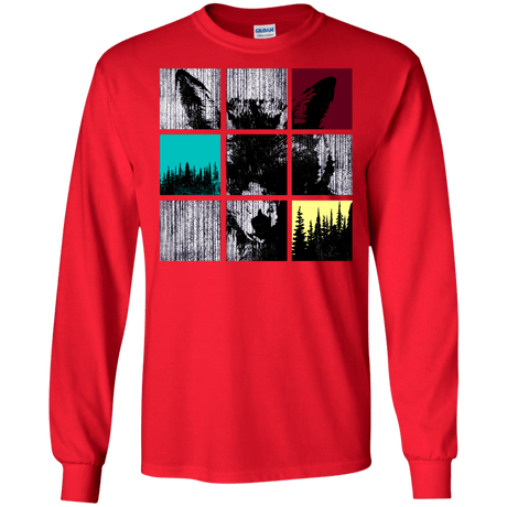 T-Shirts Red / S Fox Pane Men's Long Sleeve T-Shirt