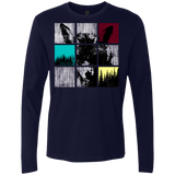T-Shirts Midnight Navy / S Fox Pane Men's Premium Long Sleeve