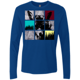 T-Shirts Royal / S Fox Pane Men's Premium Long Sleeve
