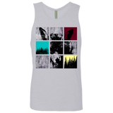 T-Shirts Heather Grey / S Fox Pane Men's Premium Tank Top