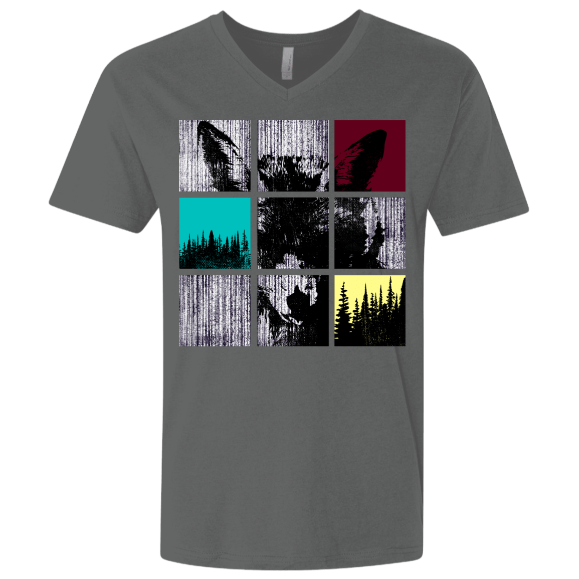 T-Shirts Heavy Metal / X-Small Fox Pane Men's Premium V-Neck