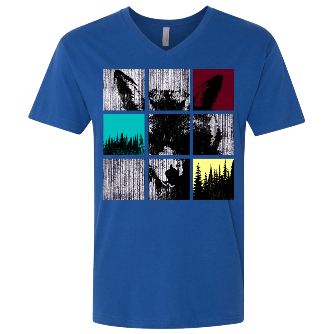 T-Shirts Royal / X-Small Fox Pane Men's Premium V-Neck