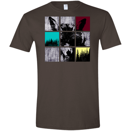 T-Shirts Dark Chocolate / S Fox Pane Men's Semi-Fitted Softstyle