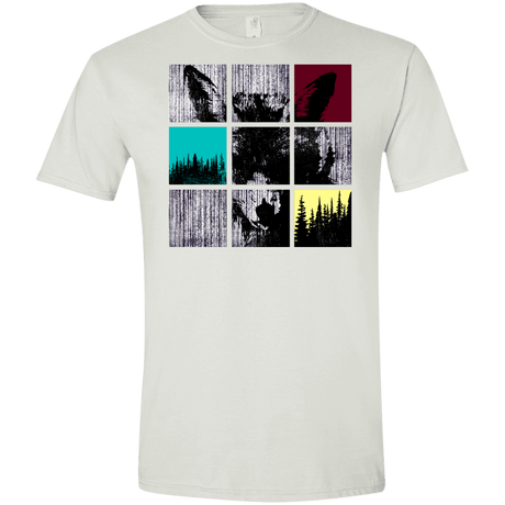 T-Shirts White / X-Small Fox Pane Men's Semi-Fitted Softstyle