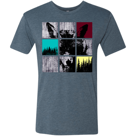 T-Shirts Indigo / S Fox Pane Men's Triblend T-Shirt