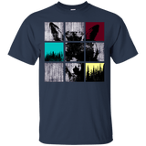 T-Shirts Navy / S Fox Pane T-Shirt