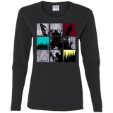 T-Shirts Black / S Fox Pane Women's Long Sleeve T-Shirt