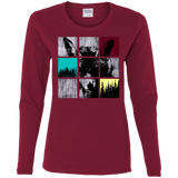 T-Shirts Cardinal / S Fox Pane Women's Long Sleeve T-Shirt