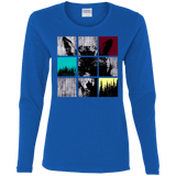 T-Shirts Royal / S Fox Pane Women's Long Sleeve T-Shirt